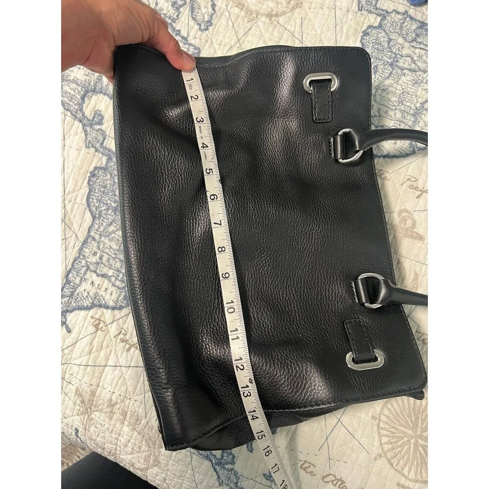 Black Michael kors Hamilton large pebbled leather